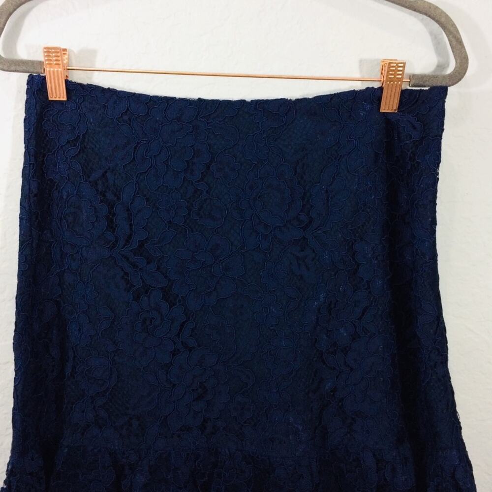 Draper James Tulip Lace Skirt NWT Navy Blue - Picture 3 of 10